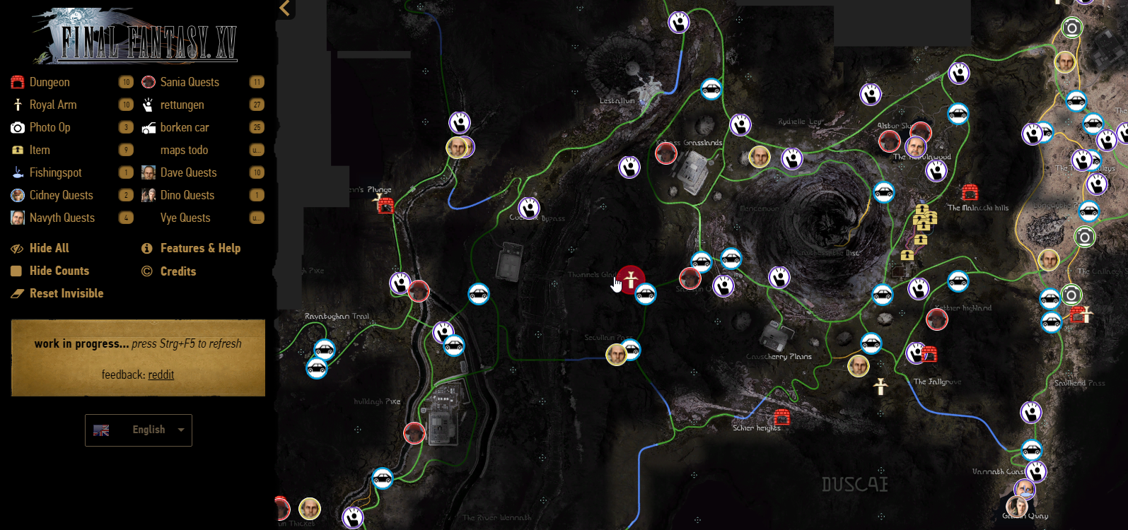 Final Fantasy 15 Map Locations - Maping Resources